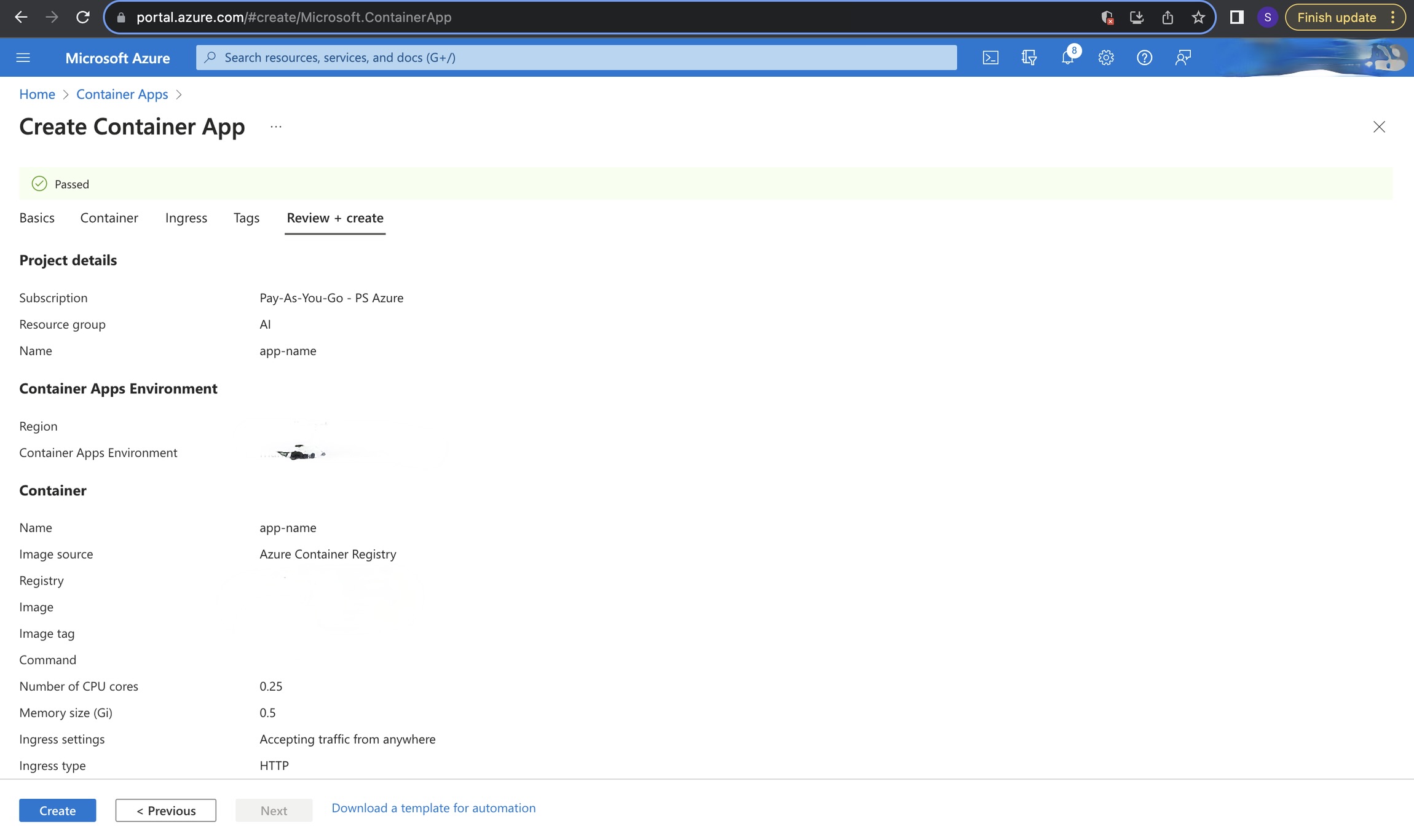 Review of configuration