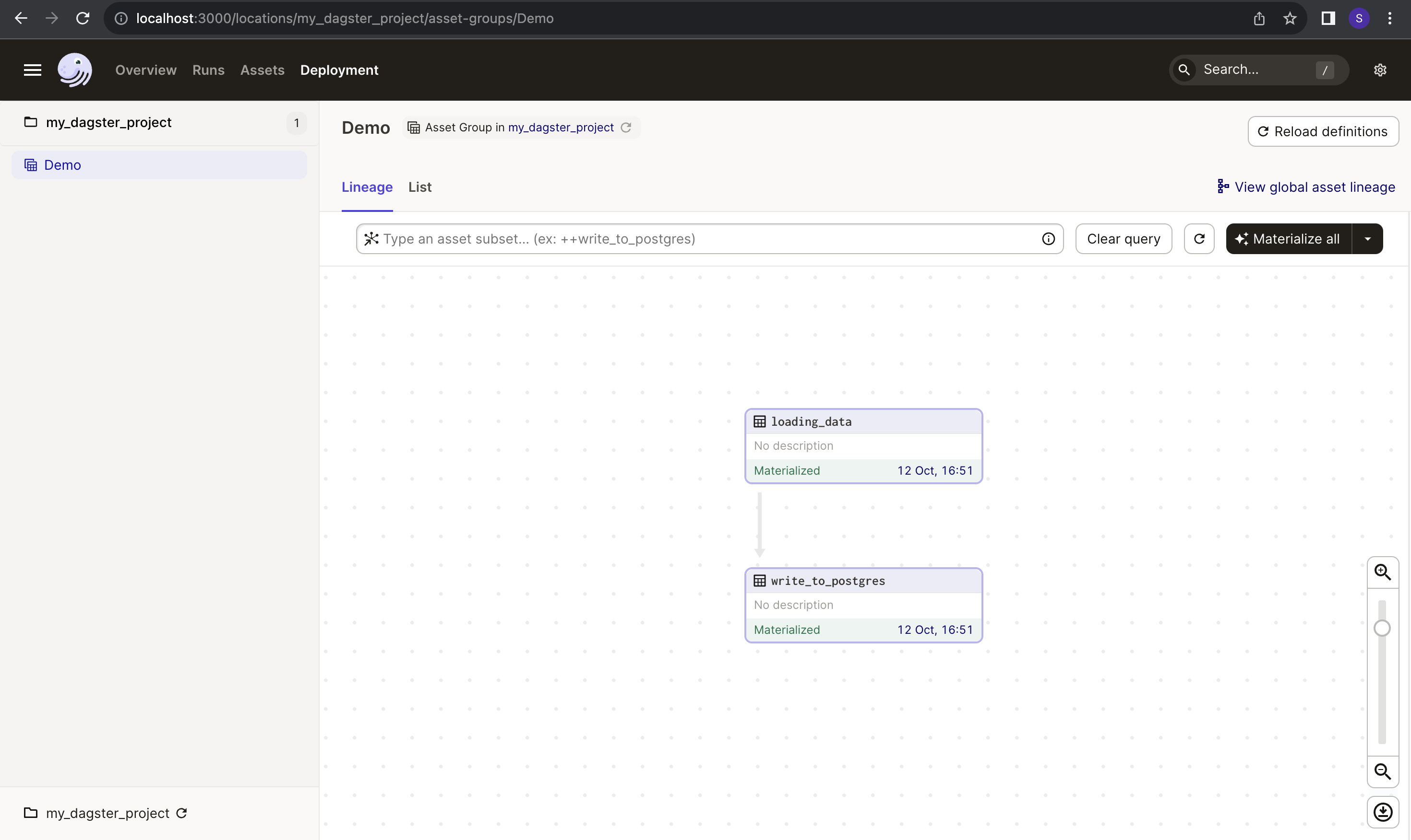 Dagster Project Example